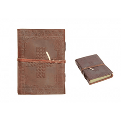 Brown Leather Journal w/ Celtric Cross
