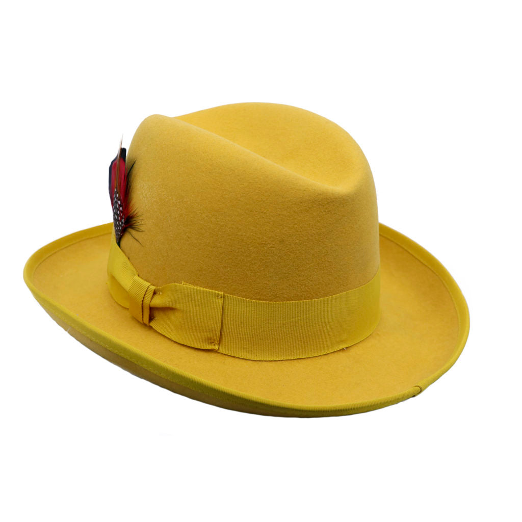 Golden Wool Top Hat