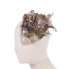 Steampunk Feather Headdress