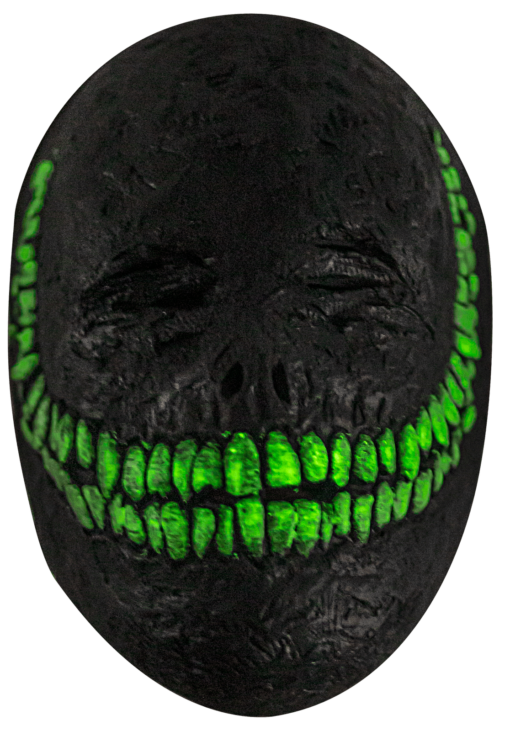 Creepy Grinning Creature Glow in the Dark Half Mask