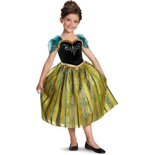 Disney Frozen Princess Anna Coronation Gown Childs Costume in 7/8