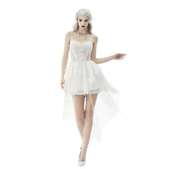 White Ghost Wedding Party Dress