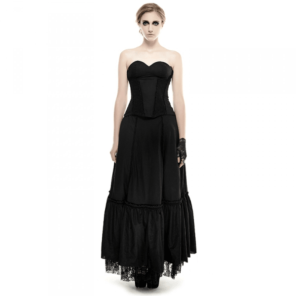 Lined Lace Gothic Dress