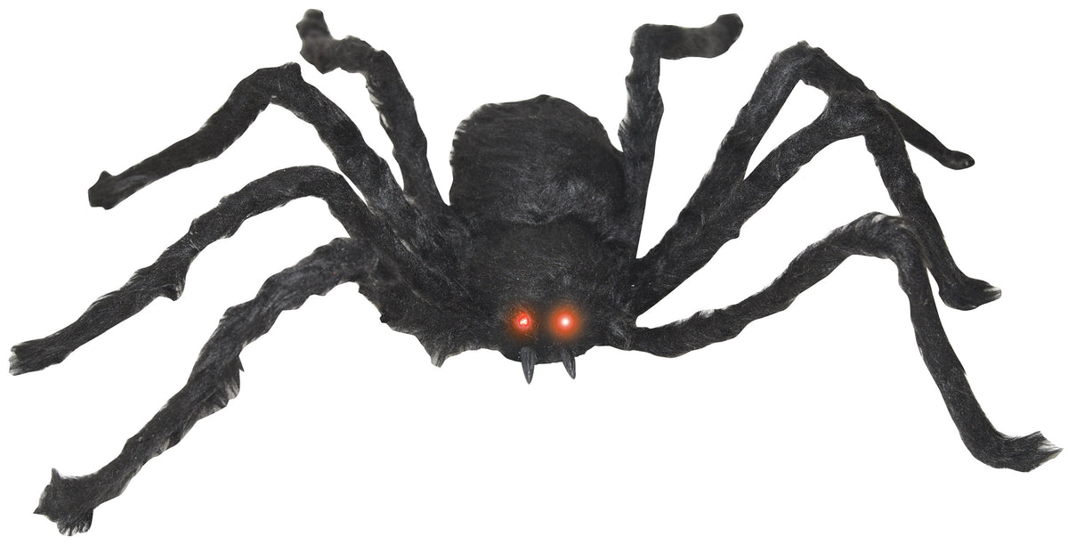 48" Black Spider w/ Glowing Eyes