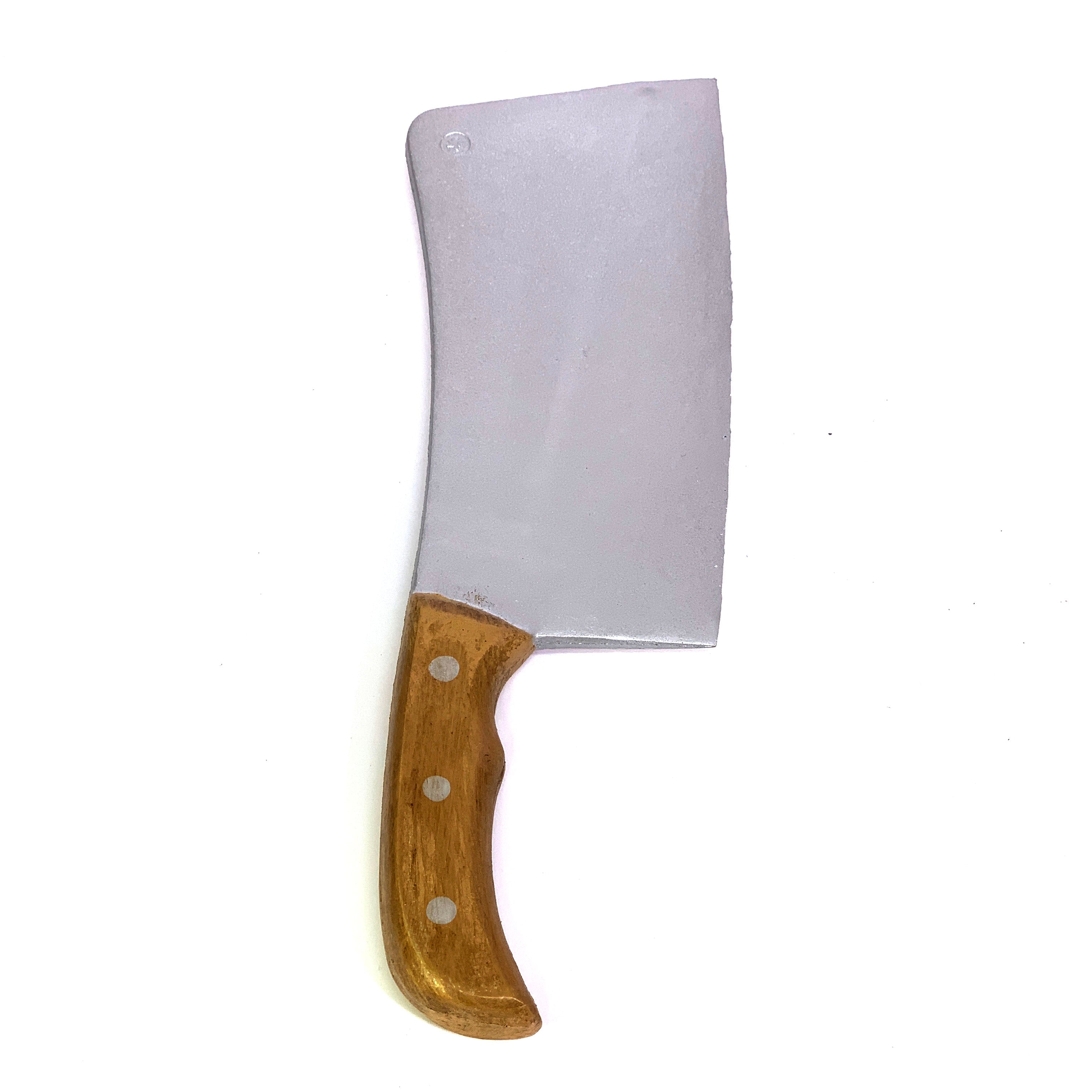 XL Butcher Knife Foam Rubber Prop Brown Handle