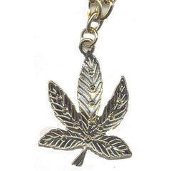 Gold Pot Leaf Necklace