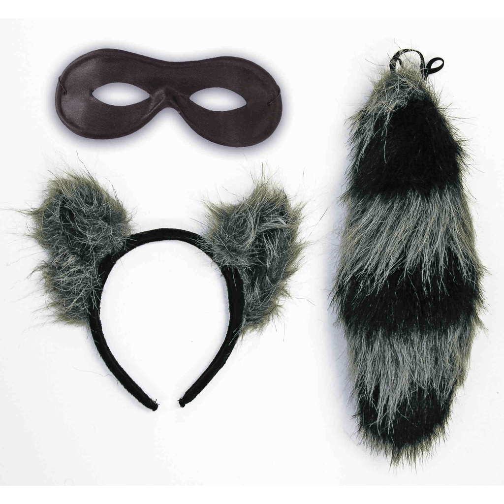 Raccoon Ears and Tail Set
