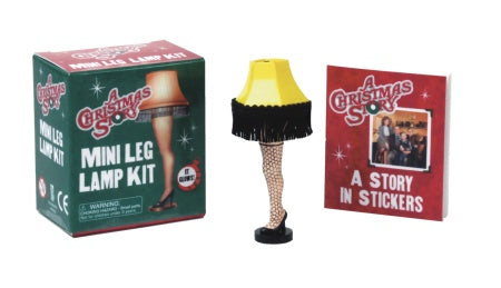 A Christmas Story Mini Light Up Leg Lamp w/ Sticker Book