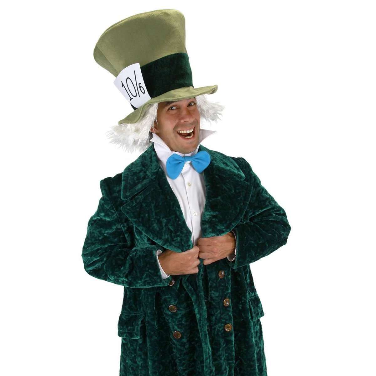 Mad Hatter Kit w/ Hat, Wig & Bow Tie Collar