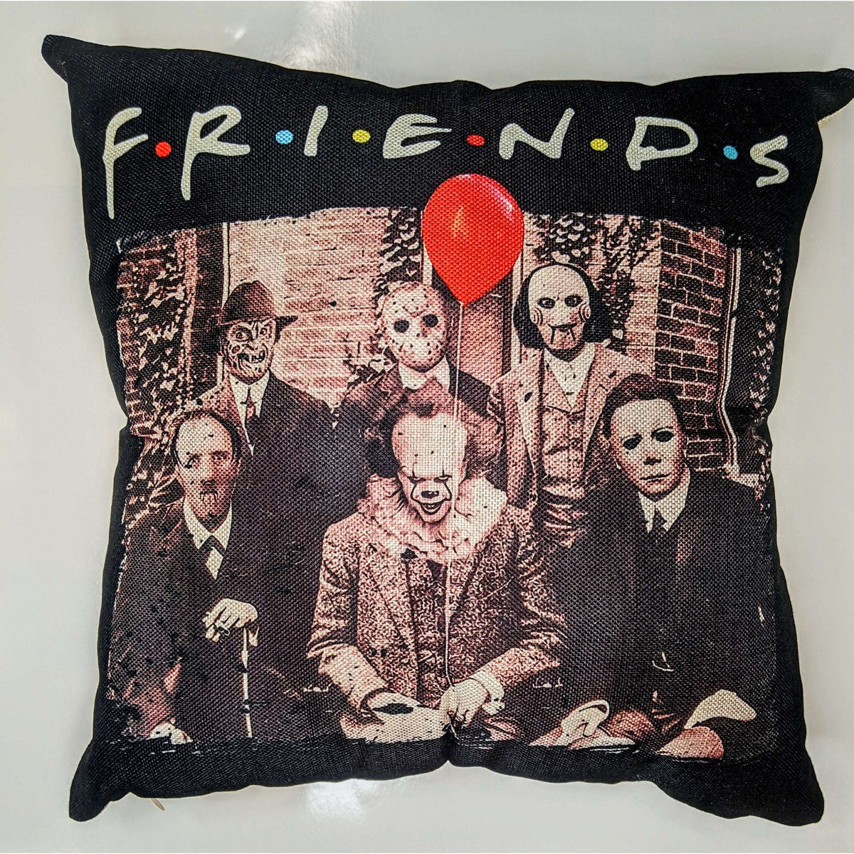 Horror Friends Throw Pillow