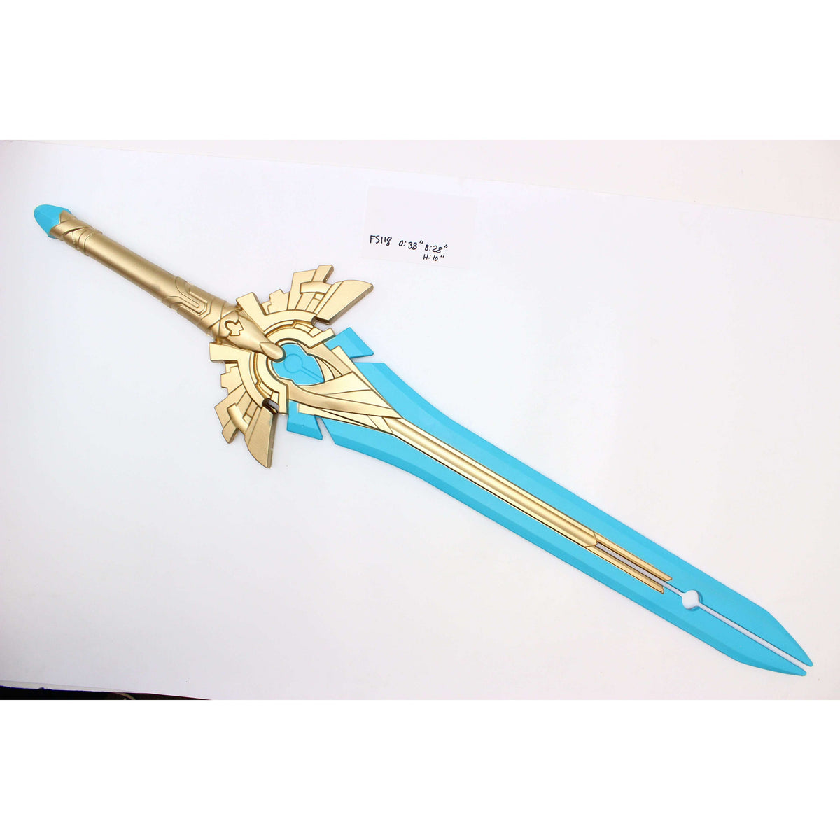 40" Blue and Gold Claymore Foam Sword