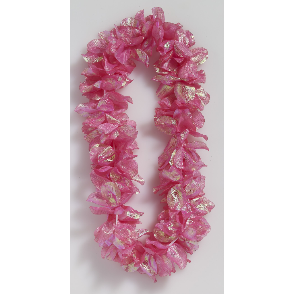 Pink Pearlized Flower Leis