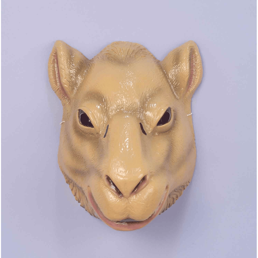 Plastic Camel Mask w/ Elastic Band
