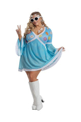 Super Groovy Sexy Flower Power Adult Costume