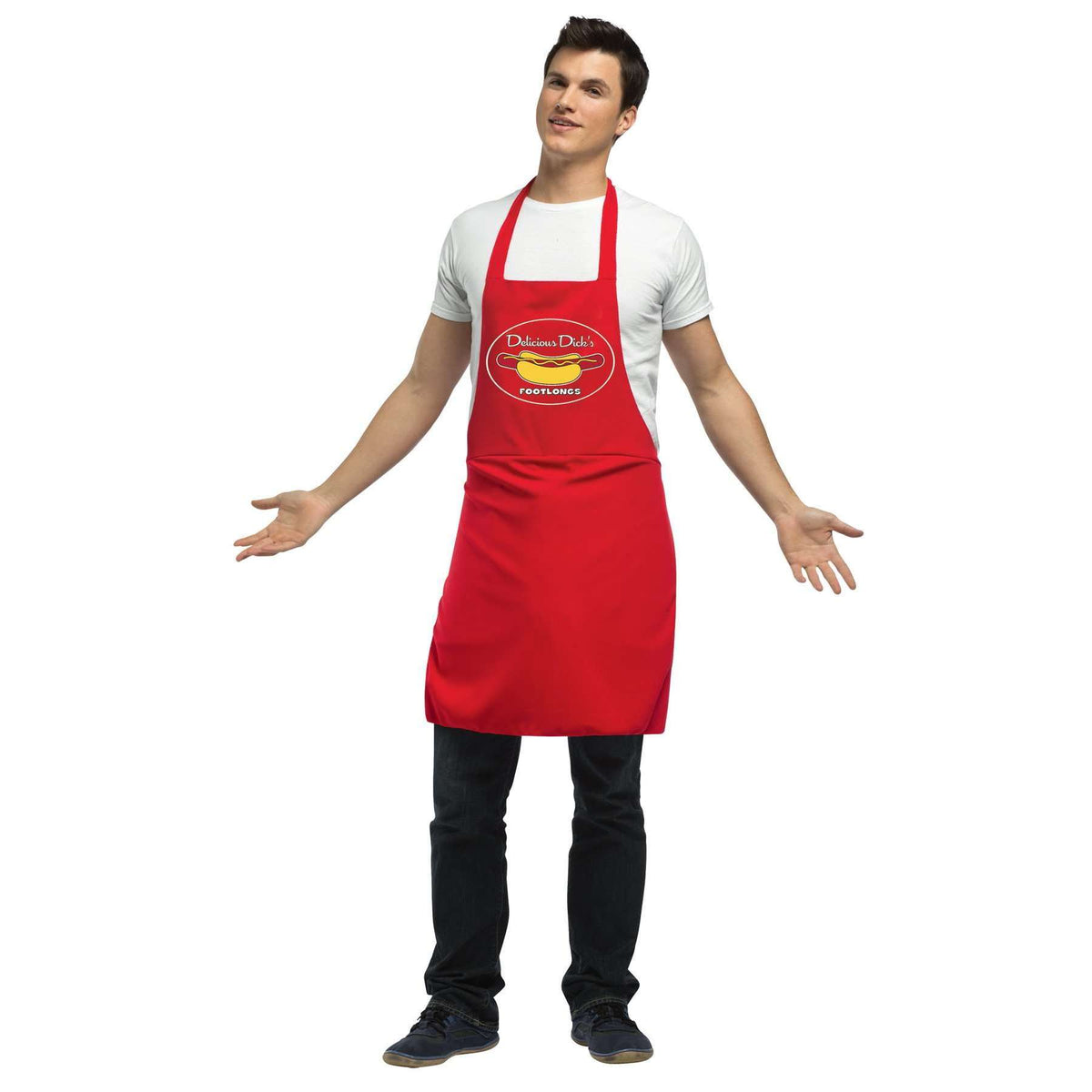 Hot Dog Vendor Dirty Apron Adult Costume