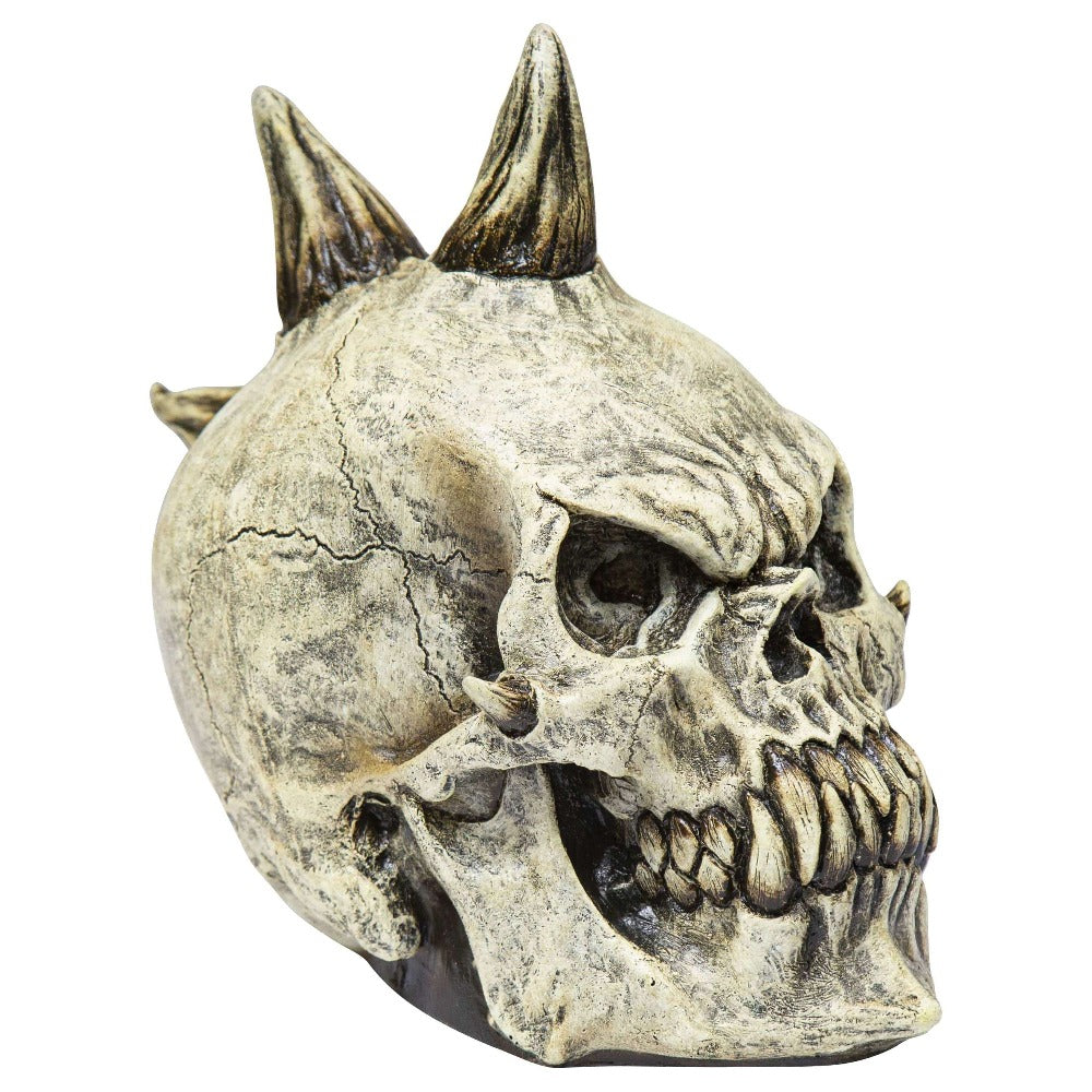 Ramone Punk Skull w/ Bone Spike Mohawk Horns