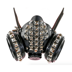 Studded Gas Mask w/ Filter