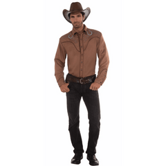 Brown Western Men's Shirt