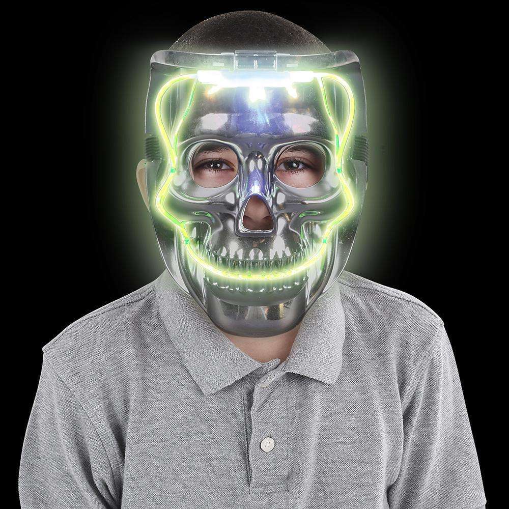 8" Light Up Skull Mask