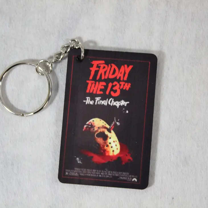 Friday the 13th Movie Poster Key Chain