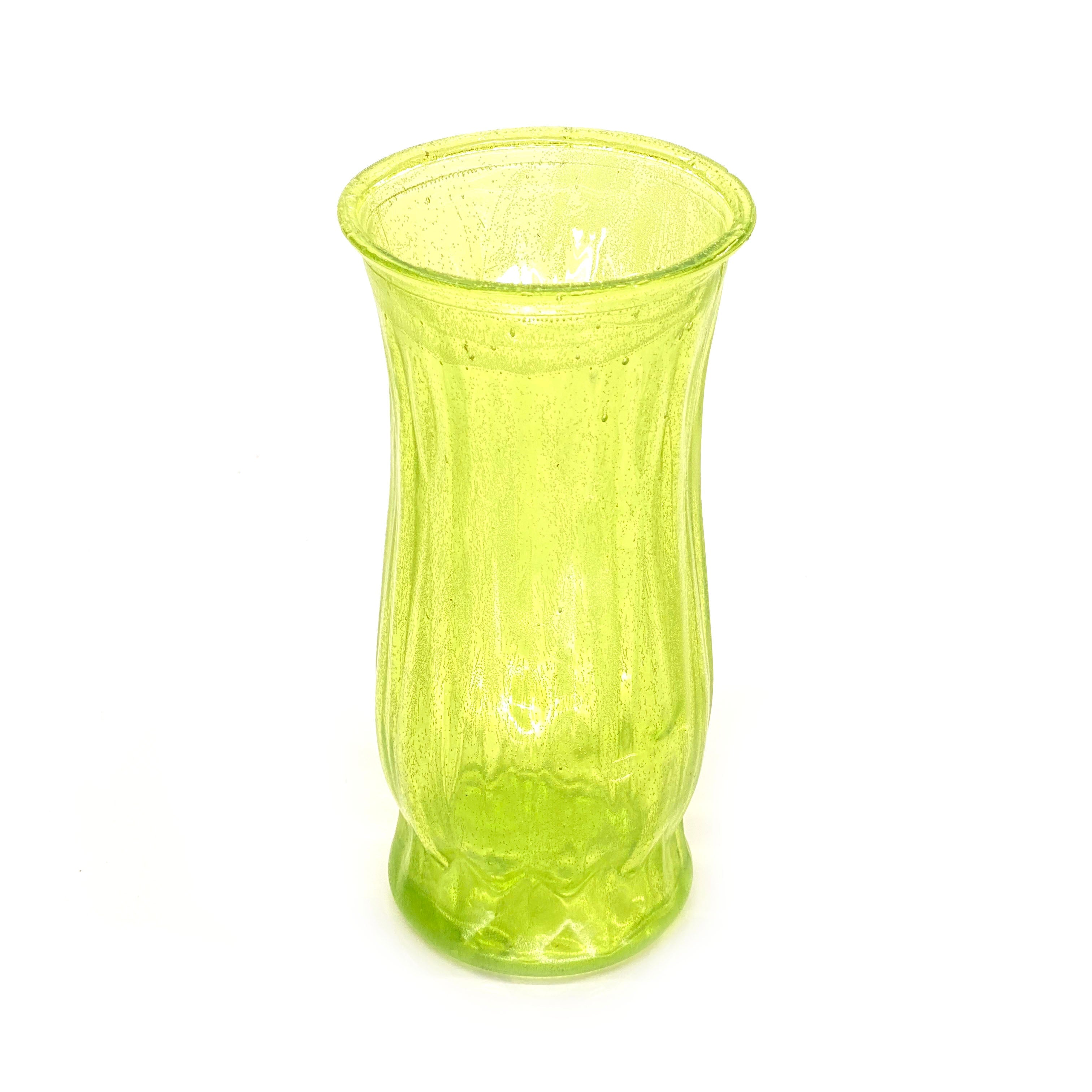SMASHProps Breakaway Round Tall Vase 8.5 Inch - LIGHT GREEN translucent - Light Green Translucent