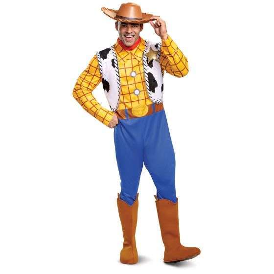 Deluxe Toy Story  Woody Adult Costume with Matching Hat