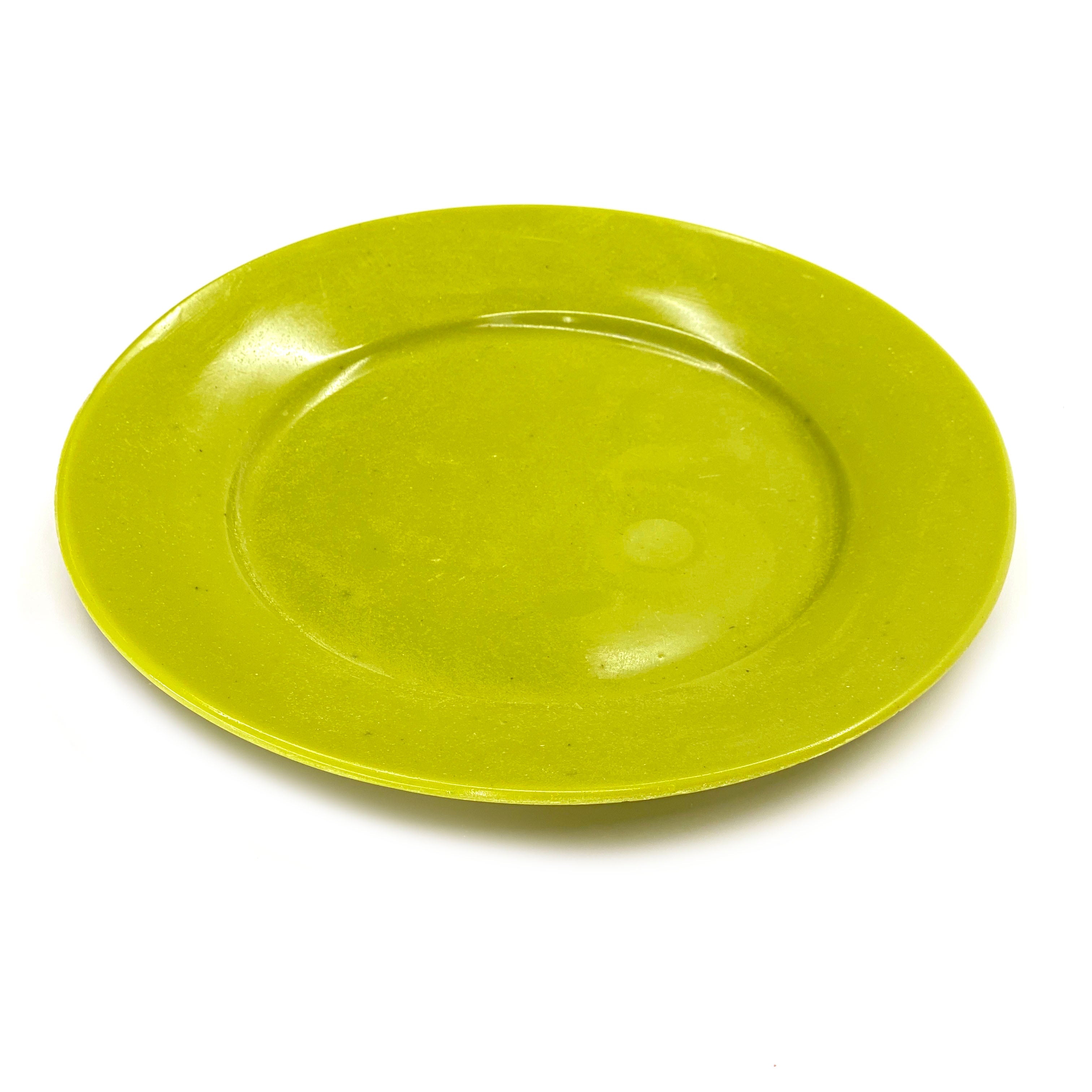 SMASHProps Breakaway Large Dinner Plate - LIGHT GREEN opaque - Light Green,Opaque