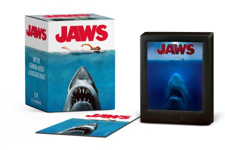 Jaws Collectible Light Up Mini Shadow Box w/ Music & Illustrated Magnet