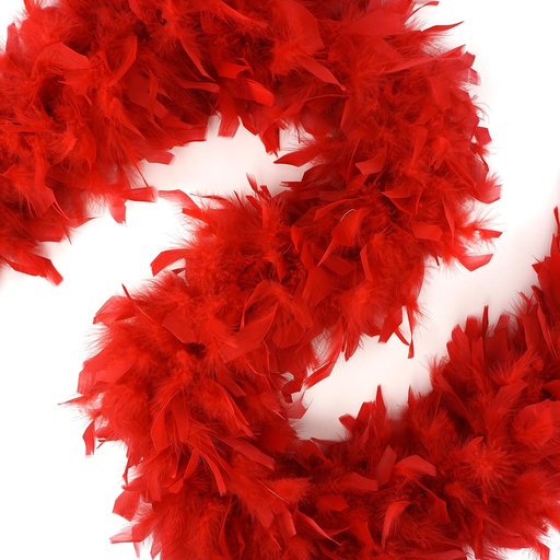 Chandelle Feather Boa 72 Red