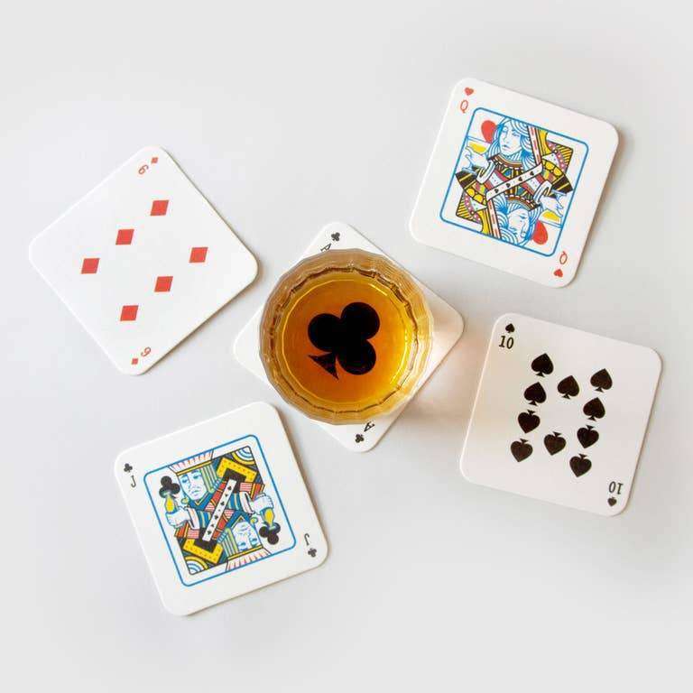 Playing Card Drink Coasters