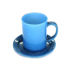 SMASHProps Breakaway Mug & Saucer Set - LIGHT BLUE opaque - Light Blue,Opaque