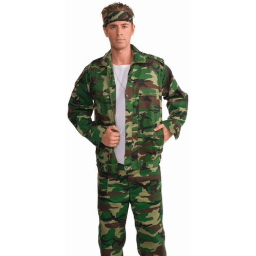 Camouflage Adult Costume Jacket