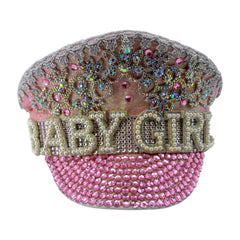 Baby Girl Rhinestone Police Hat
