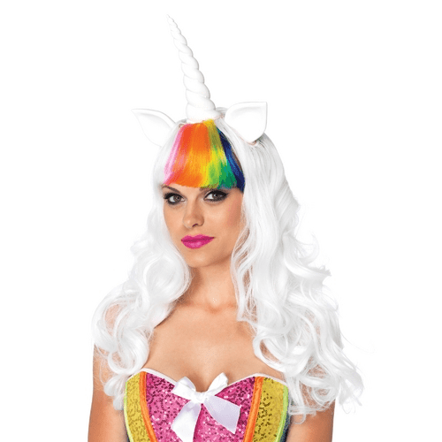 Rainbow 2 Piece Unicorn Kit W/ Wig & Tail