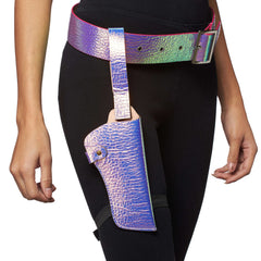 Holographic Festival Belt and Holster