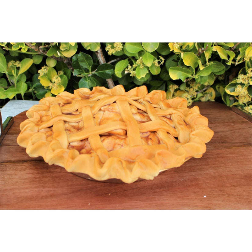 Fake Apple Pie w/ Glazed Apple Filling & Lattice Crust Prop