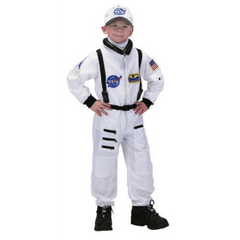 Classic Jr. White Astronaut Suit Kids Costume
