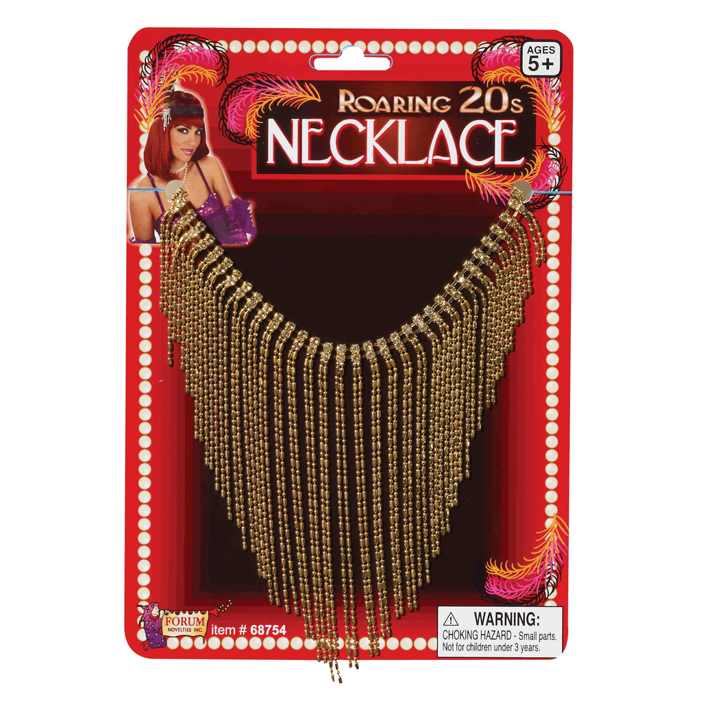 1920s Gold Fringe Necklace
