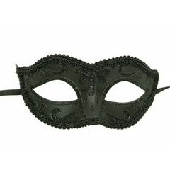 Small Black Venetian Mask
