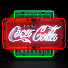 Coca-cola Pause Refresh Neon Sign