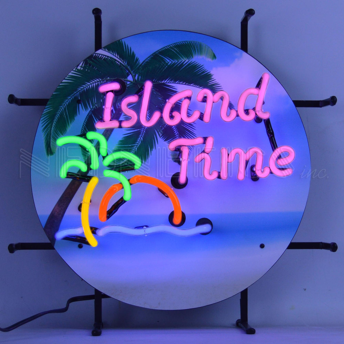 Island Time Premium Junior Neon Sign