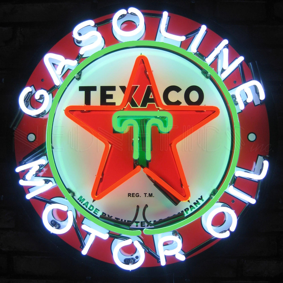 Texaco Gasoline Neon Sign