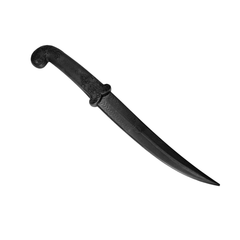 Middle Eastern Style Poly Training Knife with 8.75 Inch Trailing Point Blade prop