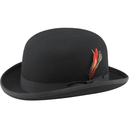 Black Classic Derby Hat