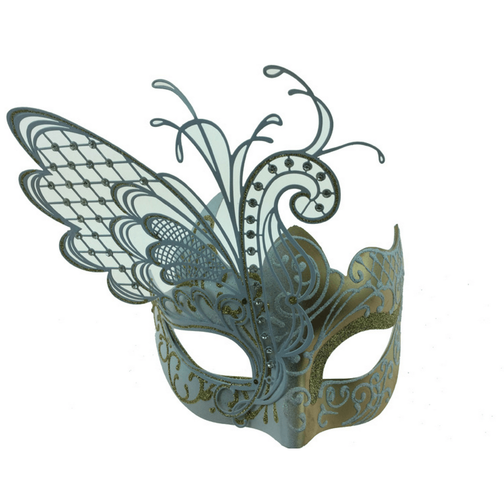 Venetian Mask w/ Laser Cut Butterfly Wings – AbracadabraNYC