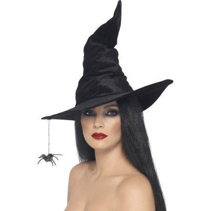 Witch Hat with Dangling Spider