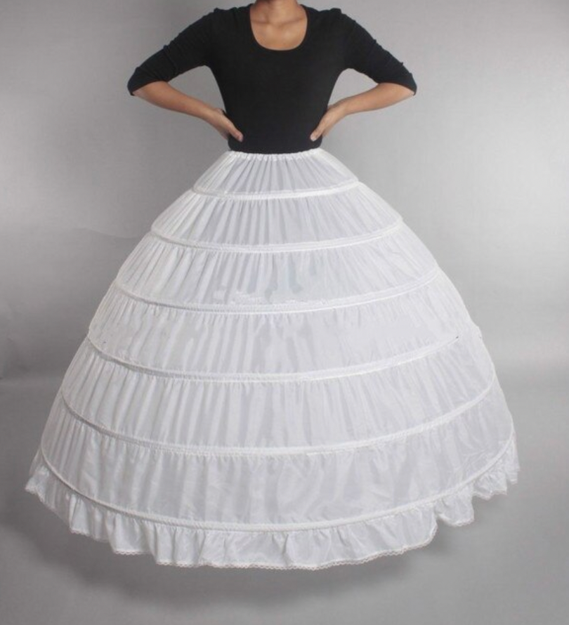 Deluxe Underskirt Petticoat White Size Standard