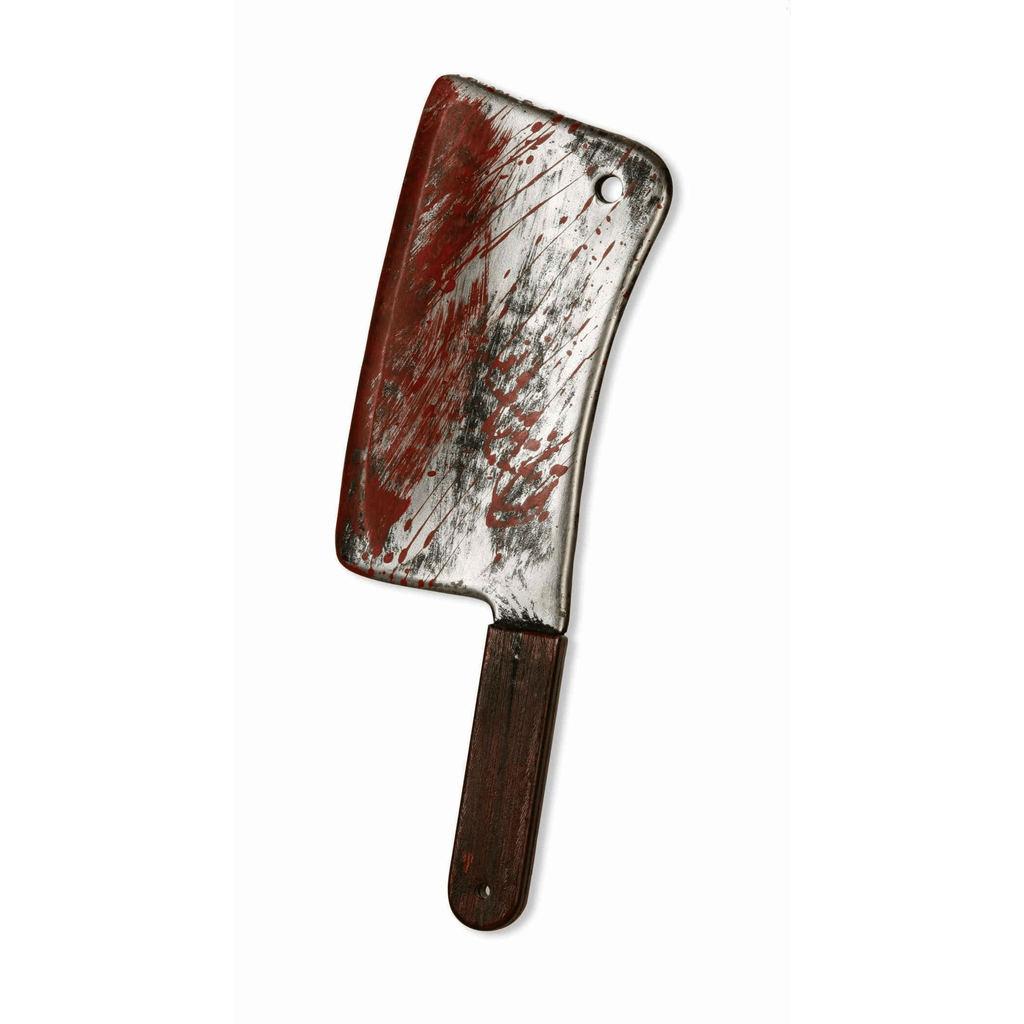 Bloody Plastic Meat Cleaver Prop