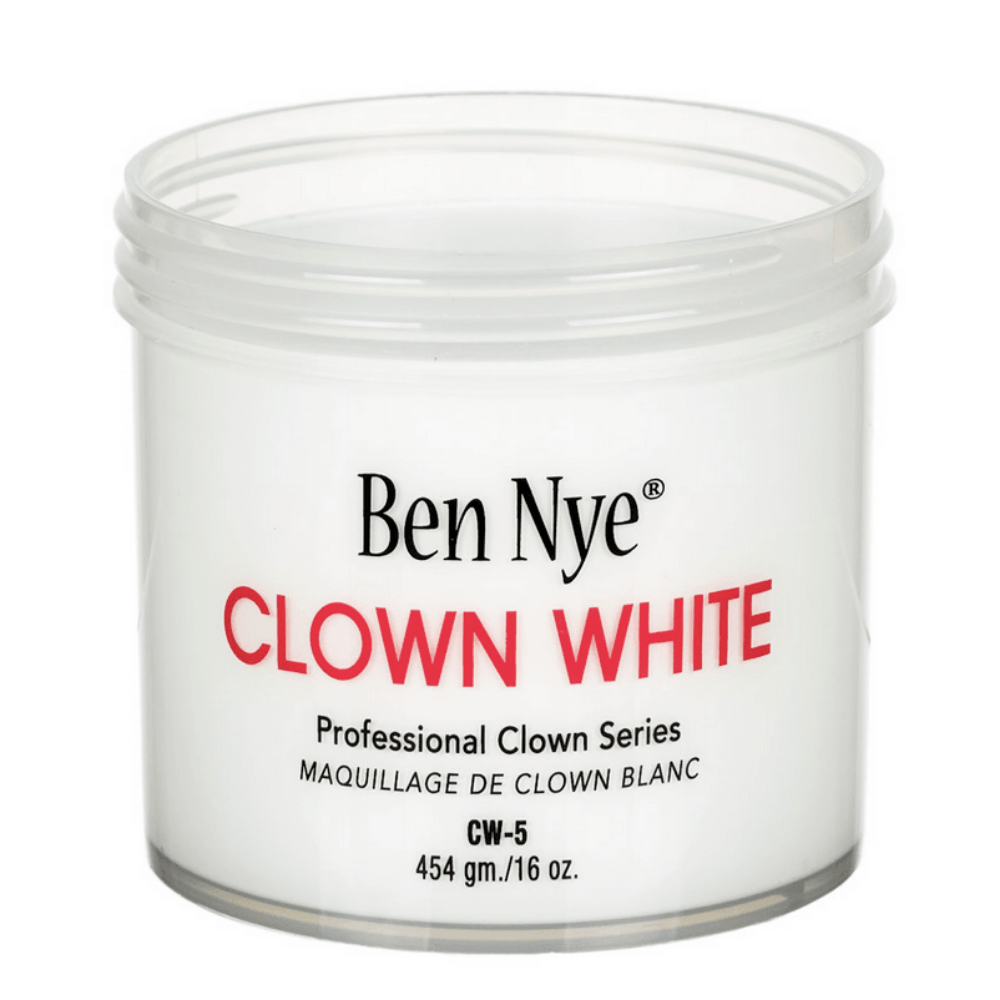 Cream Stage Makeup - Clown White - 16oz. - THEATRICAL STAGE MAKEUP