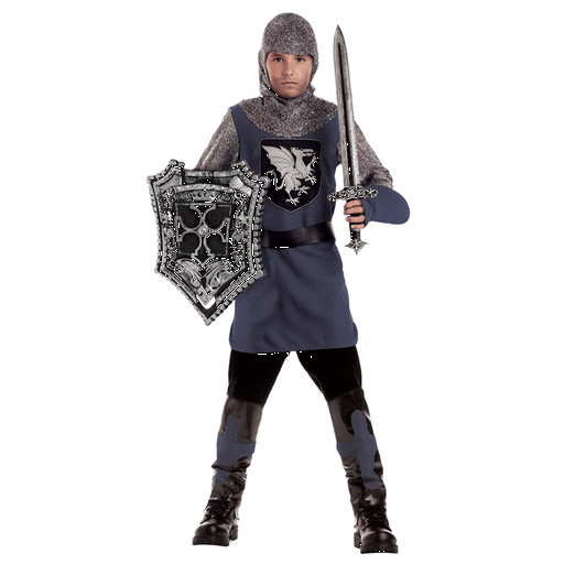 Noble Valiant Knight Kids Costume